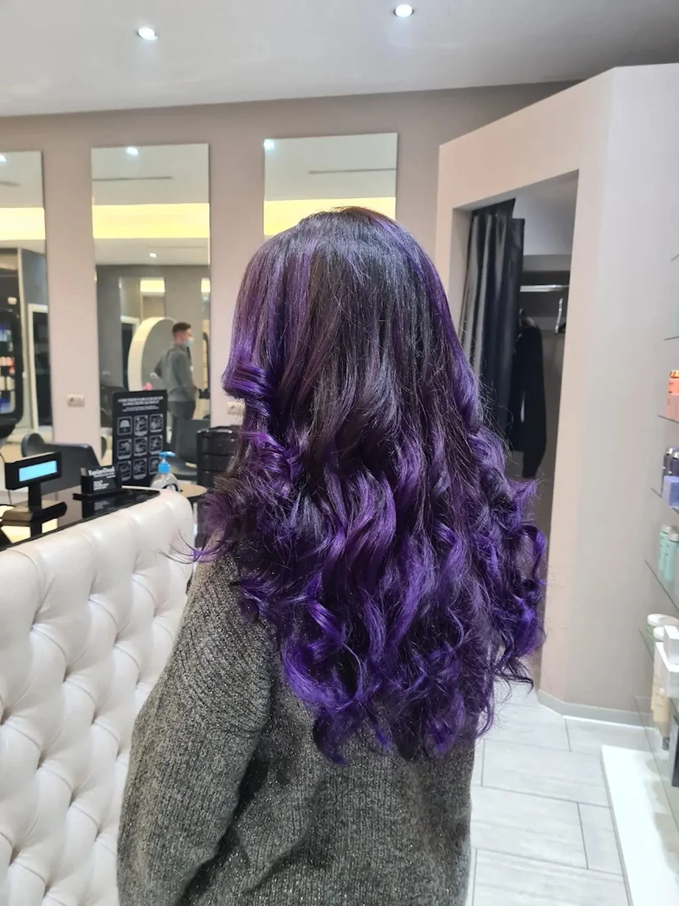 Colore viola con onde